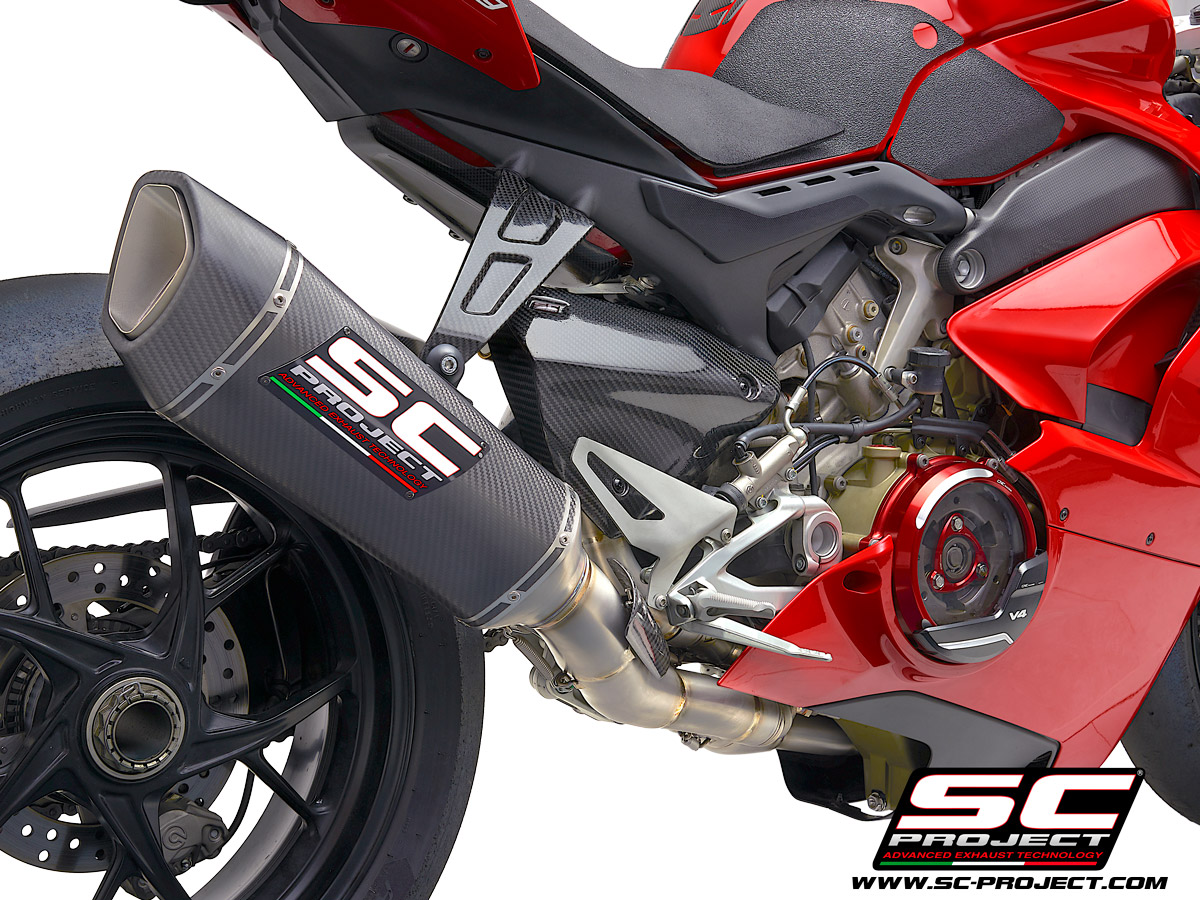 ducati panigale v4 exhaust sc-project sc1-r slipon full system ecu